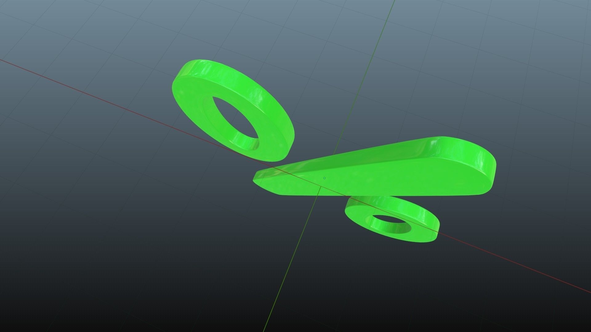 Percent symbol 3D model_3