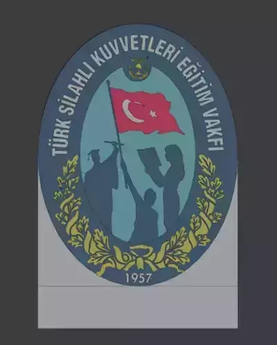 Turk Silahli Kuvvetleri Egitim Vakfi Plaket Calismasi