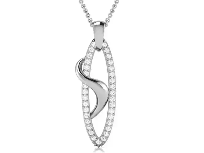 Women pendant 3dm render detail