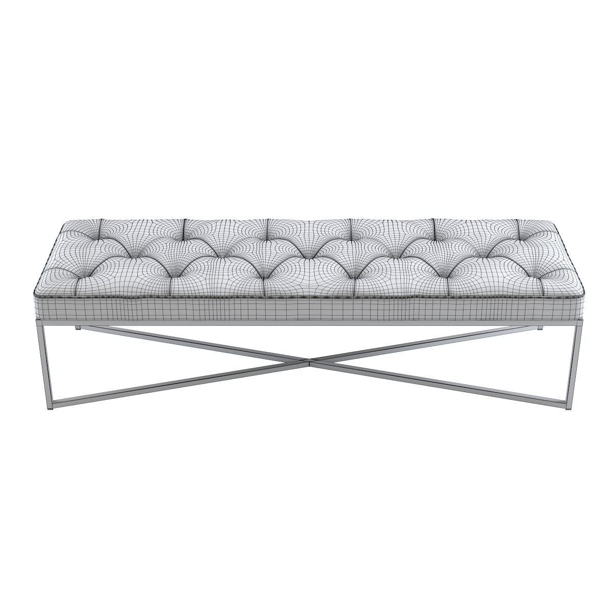 West Elm Maeve Bench 3D model_3