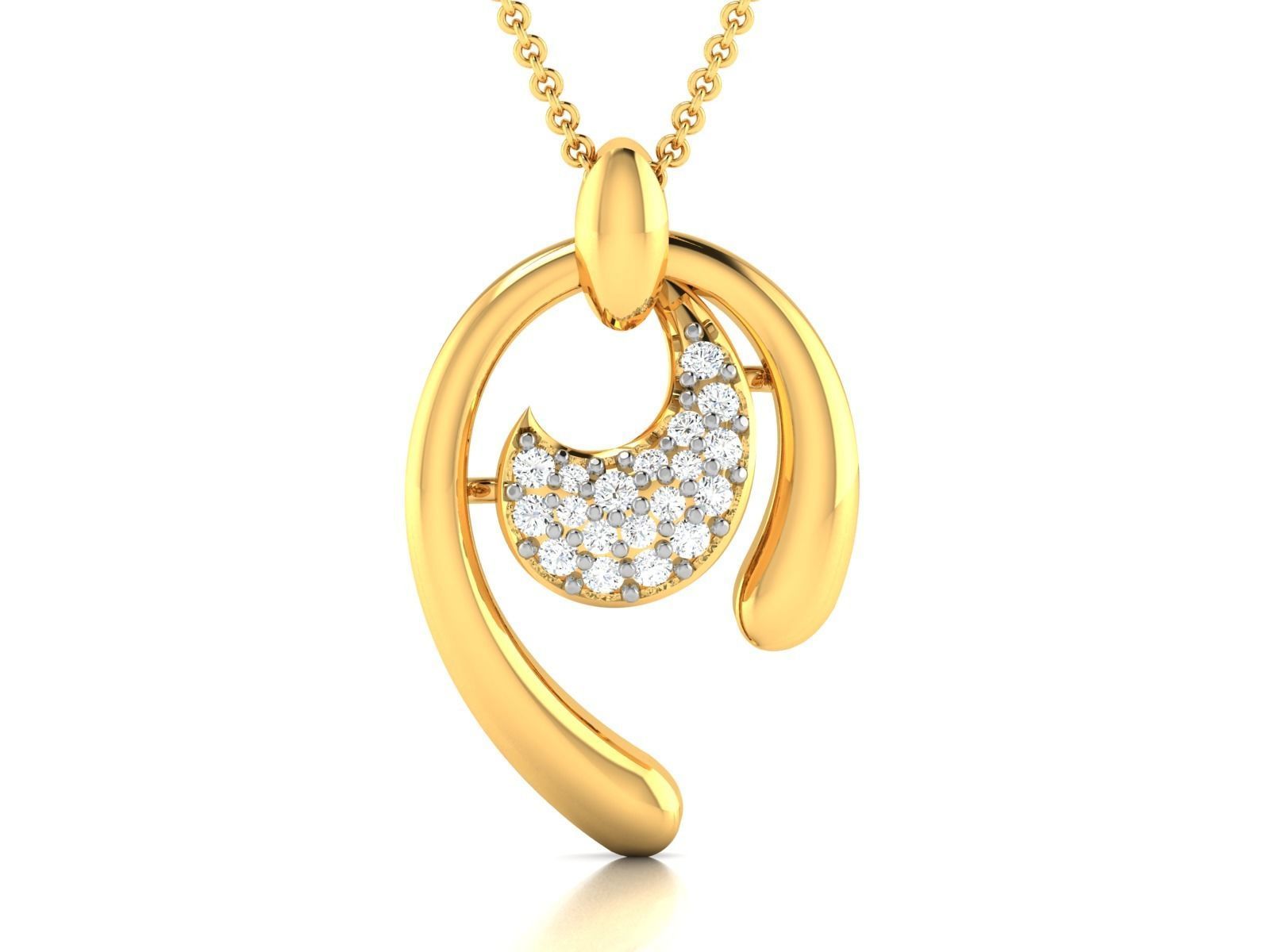 Women pendant 3dm render detail 3D print model_3