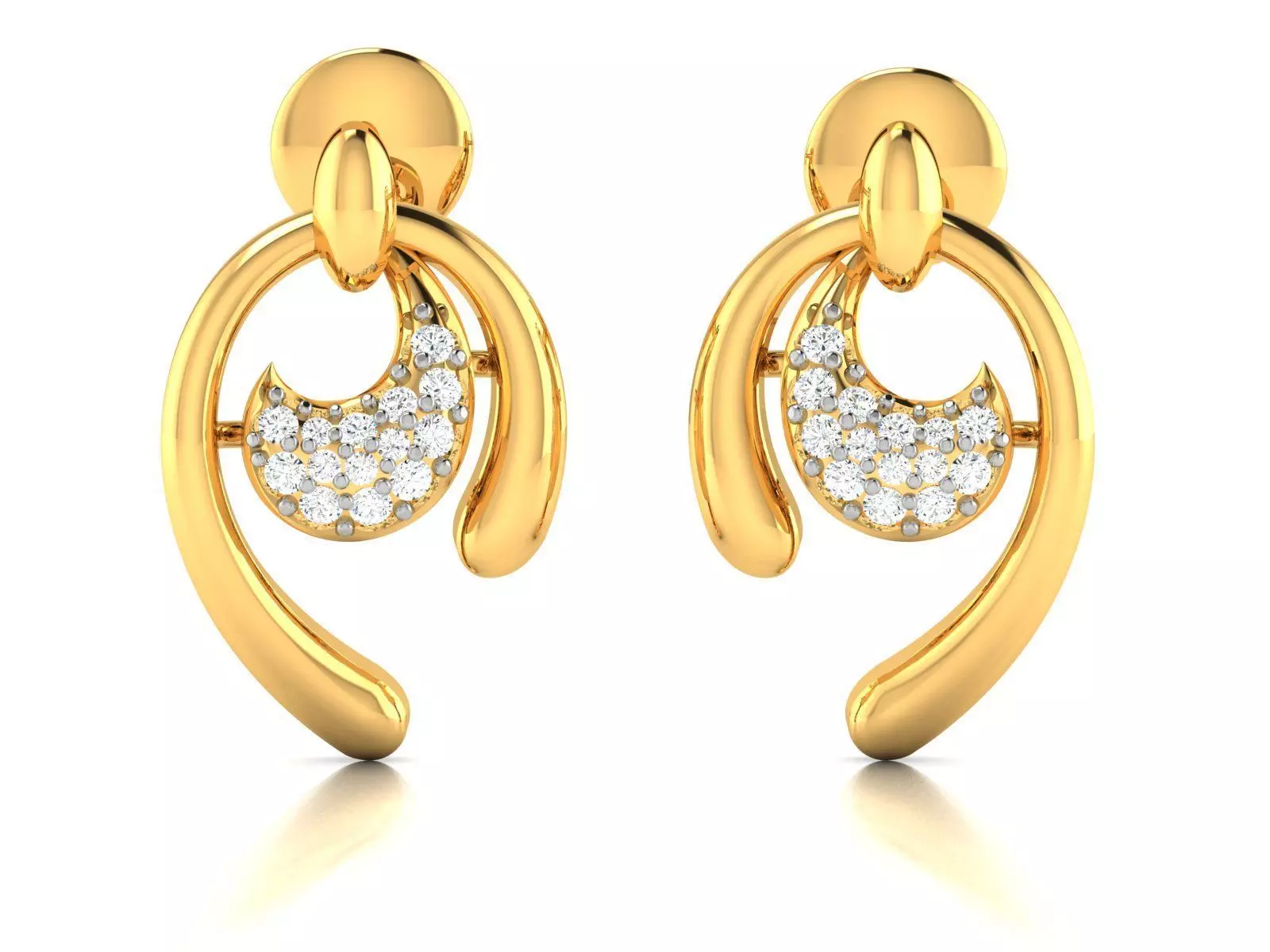 Women earrings 3dm render detail 3D print model