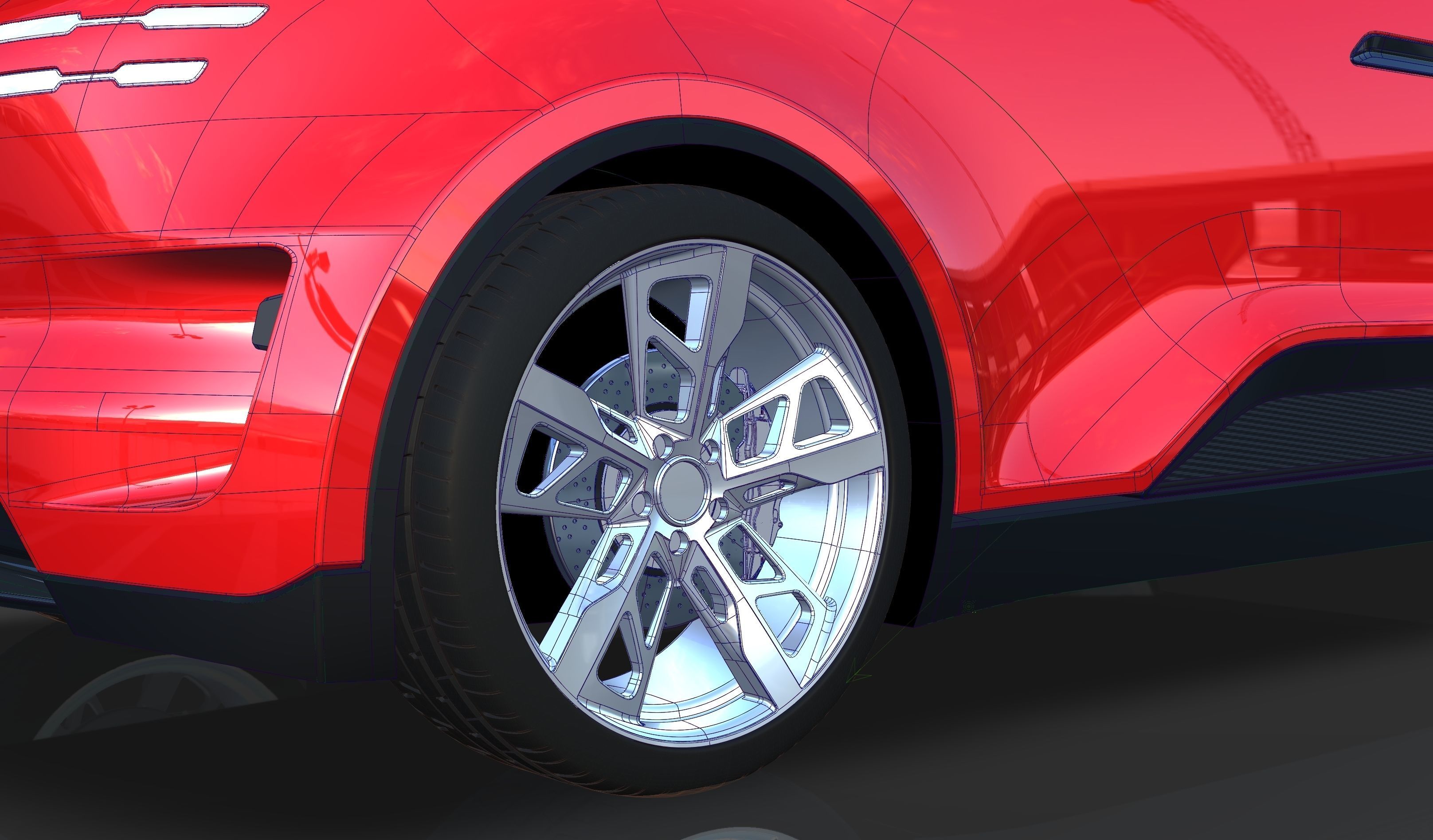 Porsche Vision Renndienst Concept Van 3D model_4