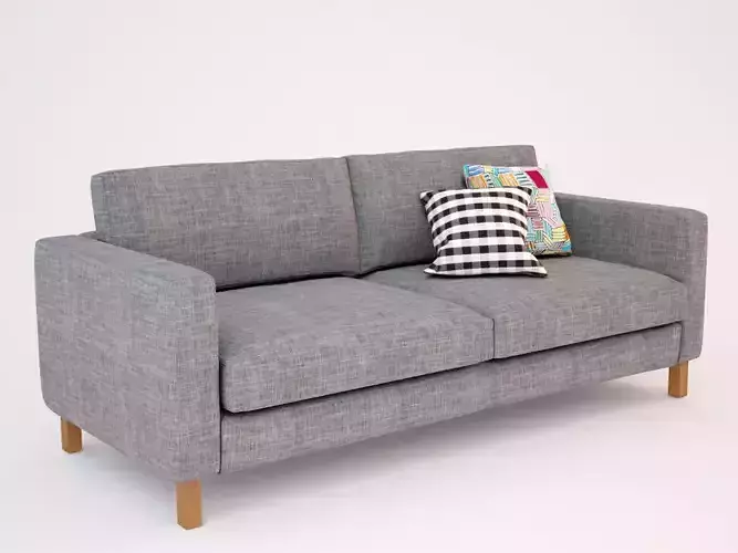 Sofa with pillows