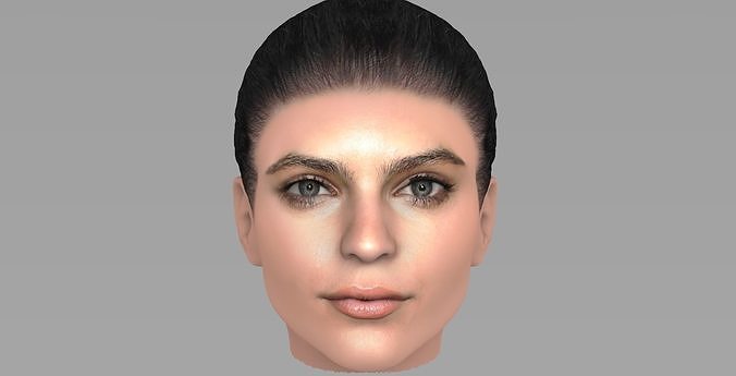 Beautiful woman head TYPE 1 3D model