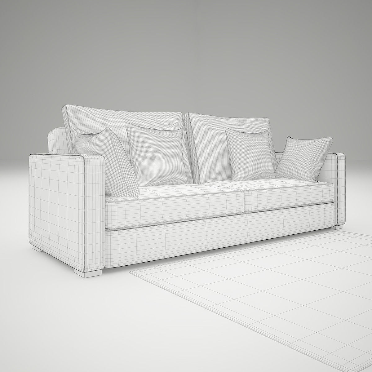 Sofa 3D print model_1