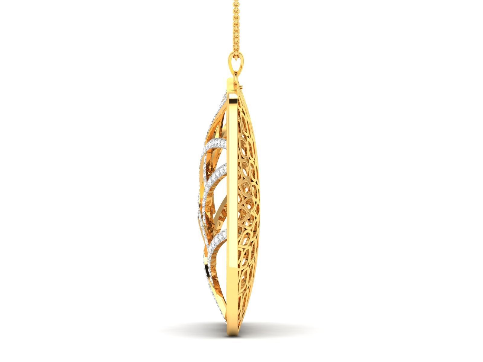 Women pendant 3dm render detail 3D print model_6