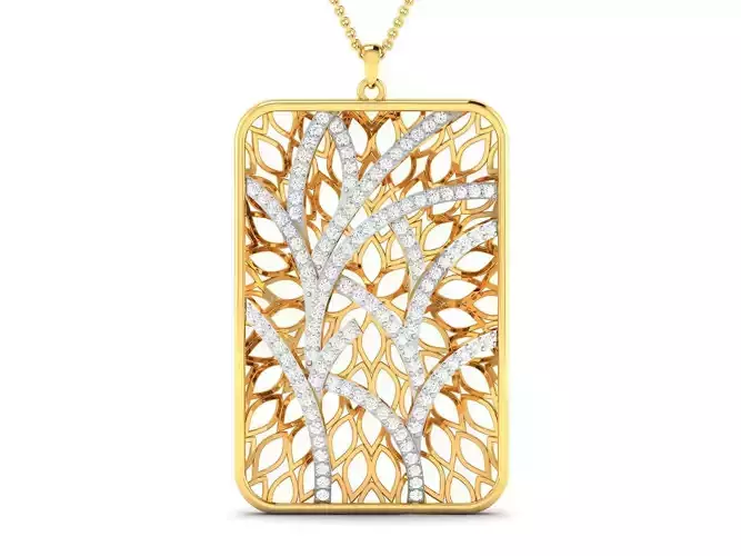 Women pendant 3dm render detail