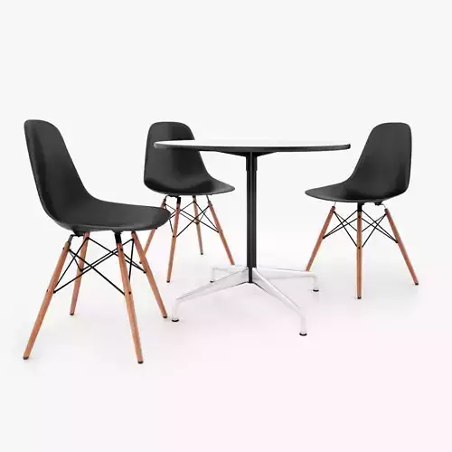 Vitra DSW Chair and Eames Table