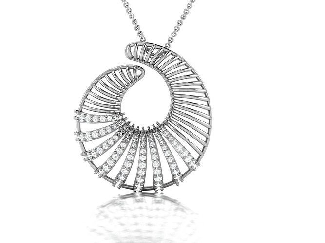 Women pendant 3dm render detail 3D print model