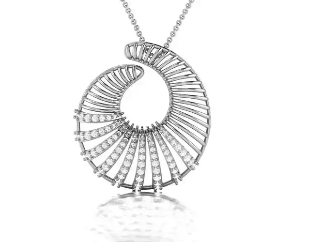 Women pendant 3dm render detail 3D print model