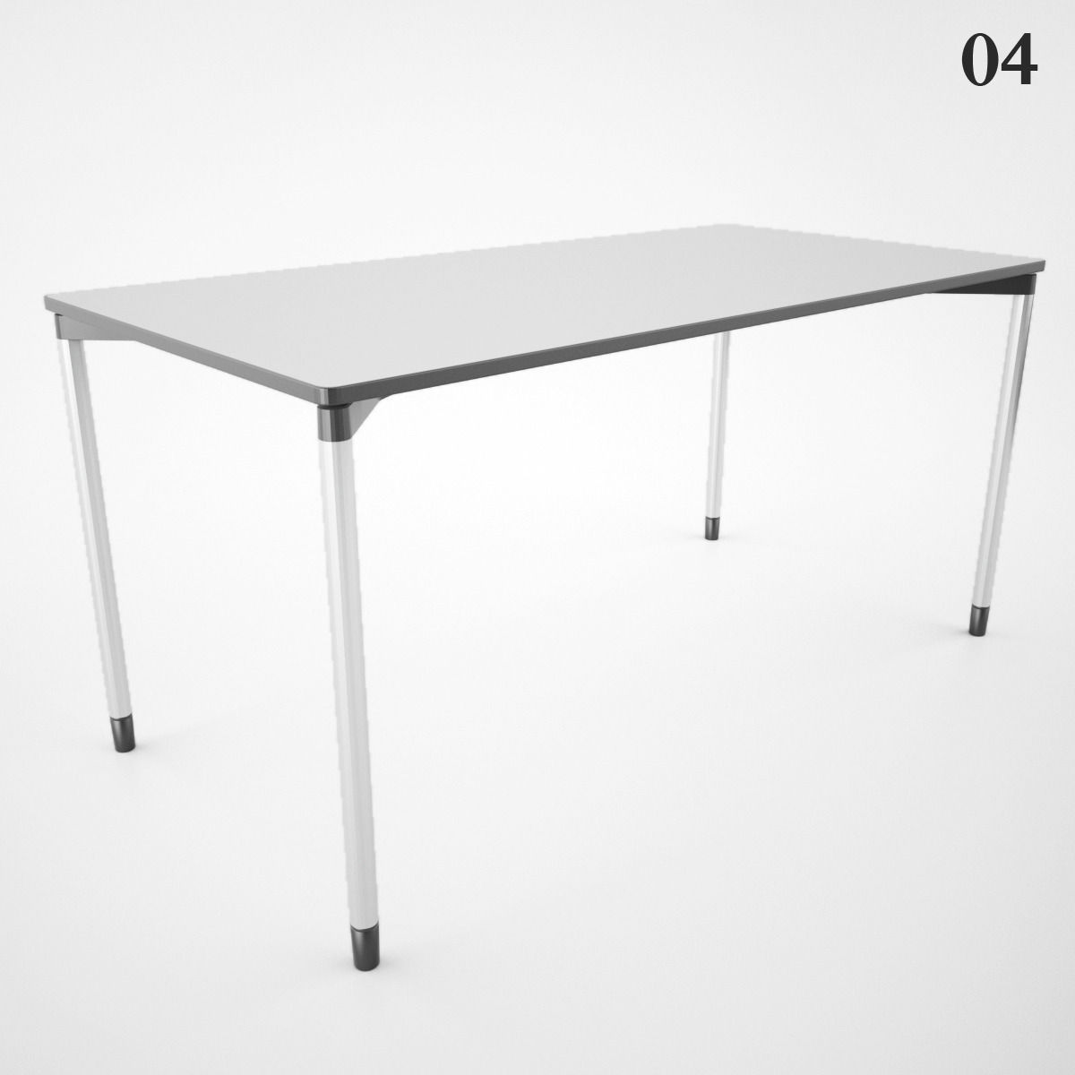 Vitra Map Table Collection 3D model_7