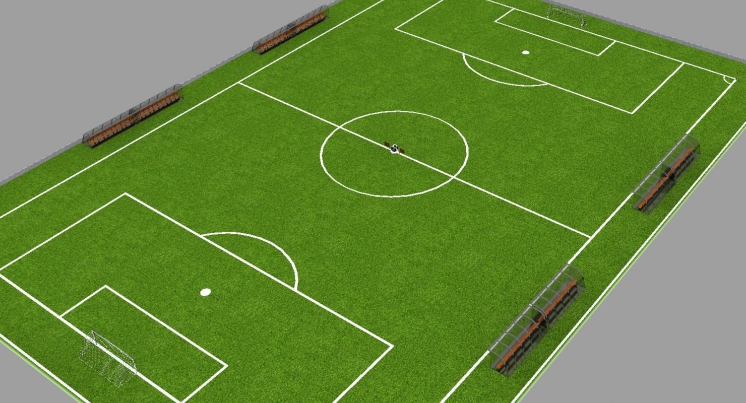 Soccer Field 3D Model | CGTrader.com