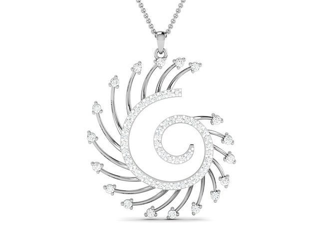 Women pendant 3dm render detail 3D print model