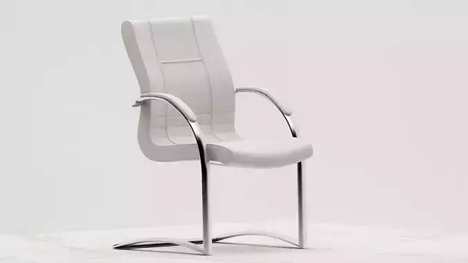 CHAIR leather with chrome legs