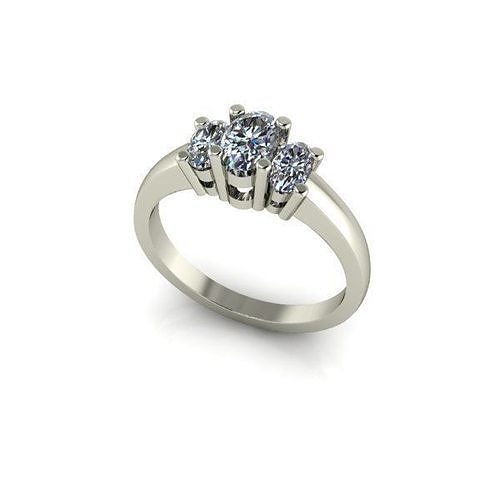 CJC634 Ladies womans womens diamond ruby emerald Rings 3D print model