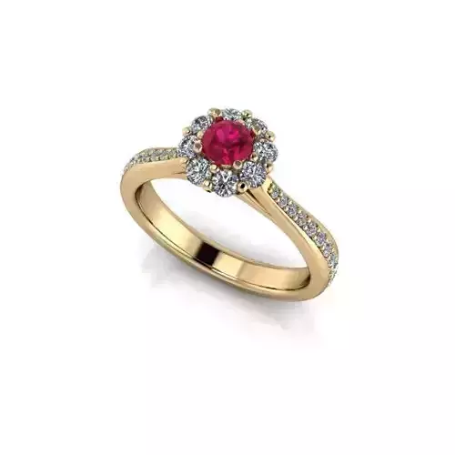 CJC639 Ladies womans womens diamond ruby emerald Rings