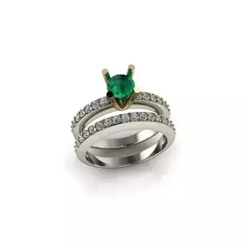 CJC0083 Ladies womans womens diamond ruby emerald Rings