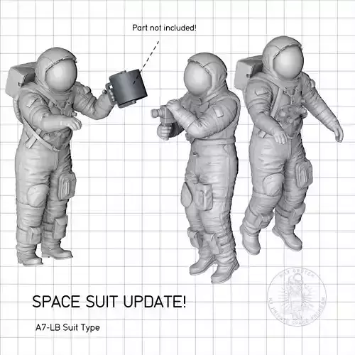 Apollo Astronauts Orbital EVA 3D print model