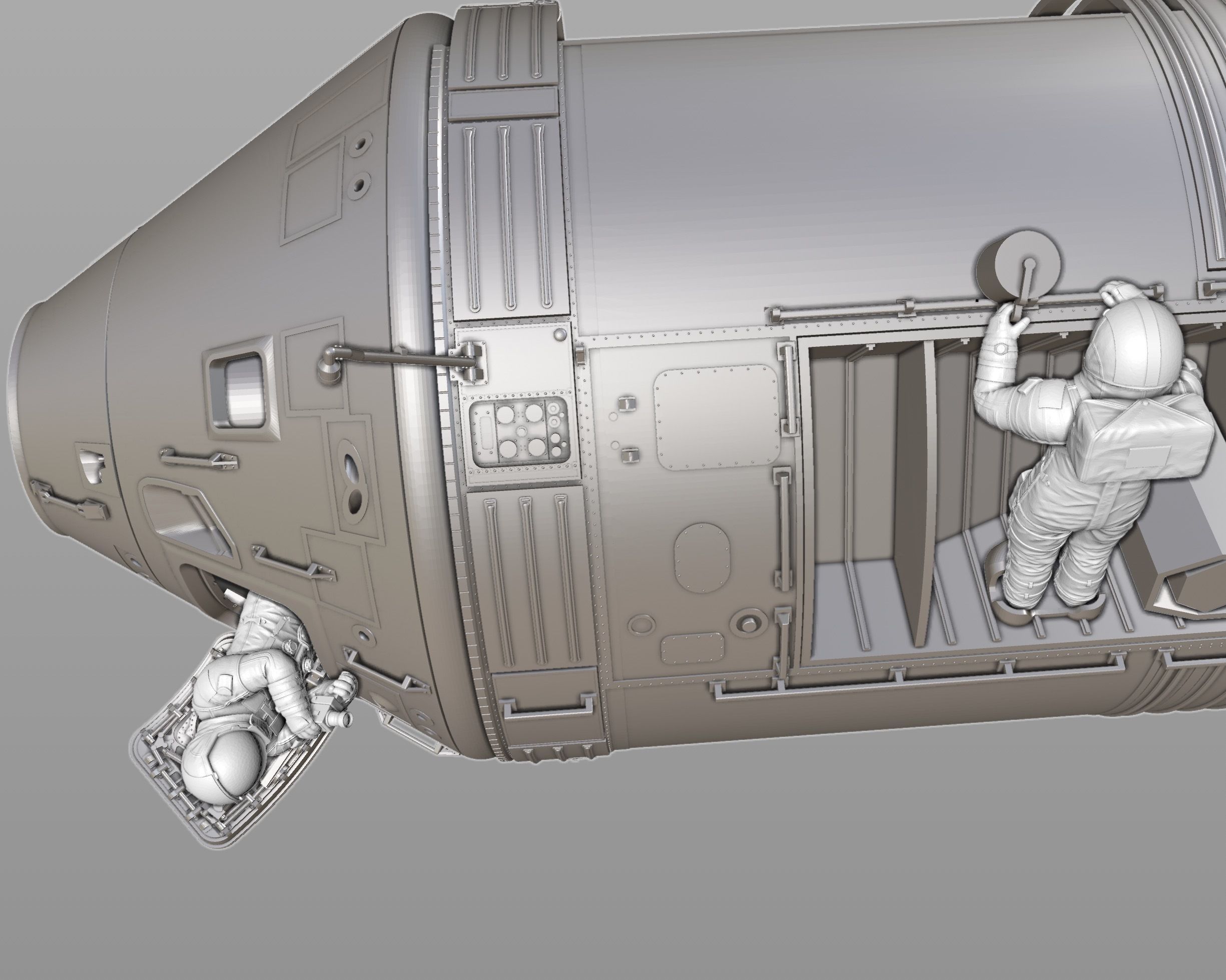 Apollo Astronauts Orbital EVA 3D model 3D printable | CGTrader