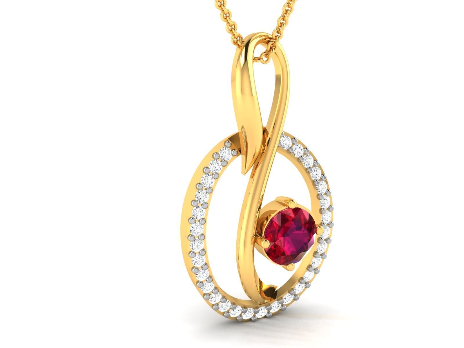 Women pendant 3dm render detail 3D print model_2