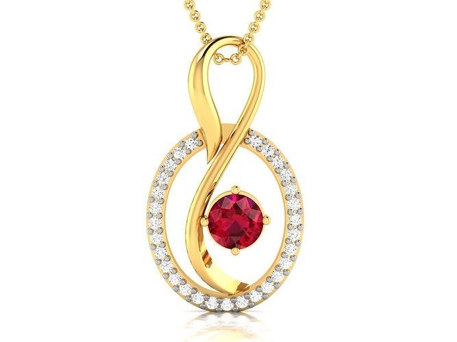 Women pendant 3dm render detail 3D print model