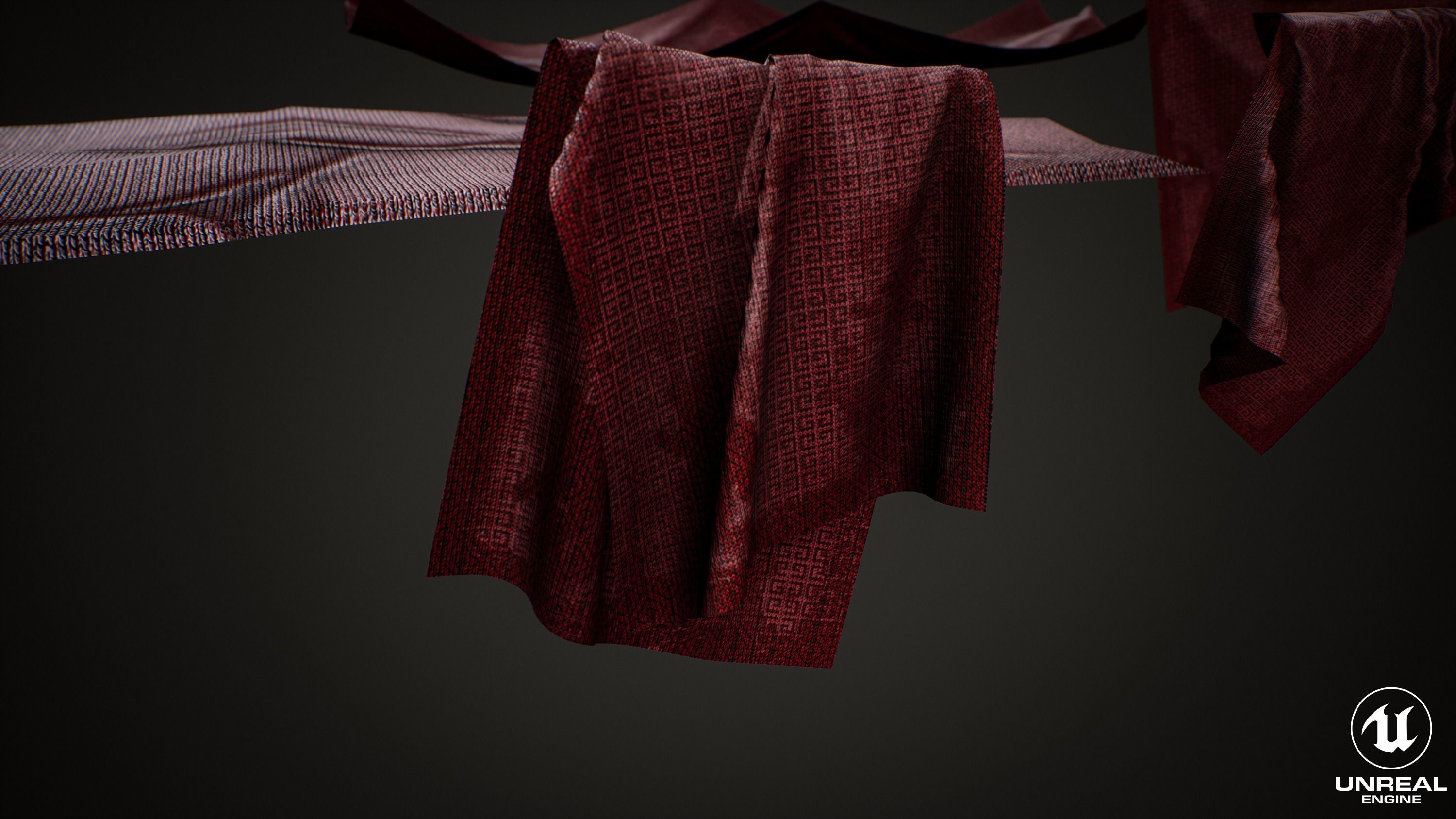 Textile Props rag Low-poly 3D model_3