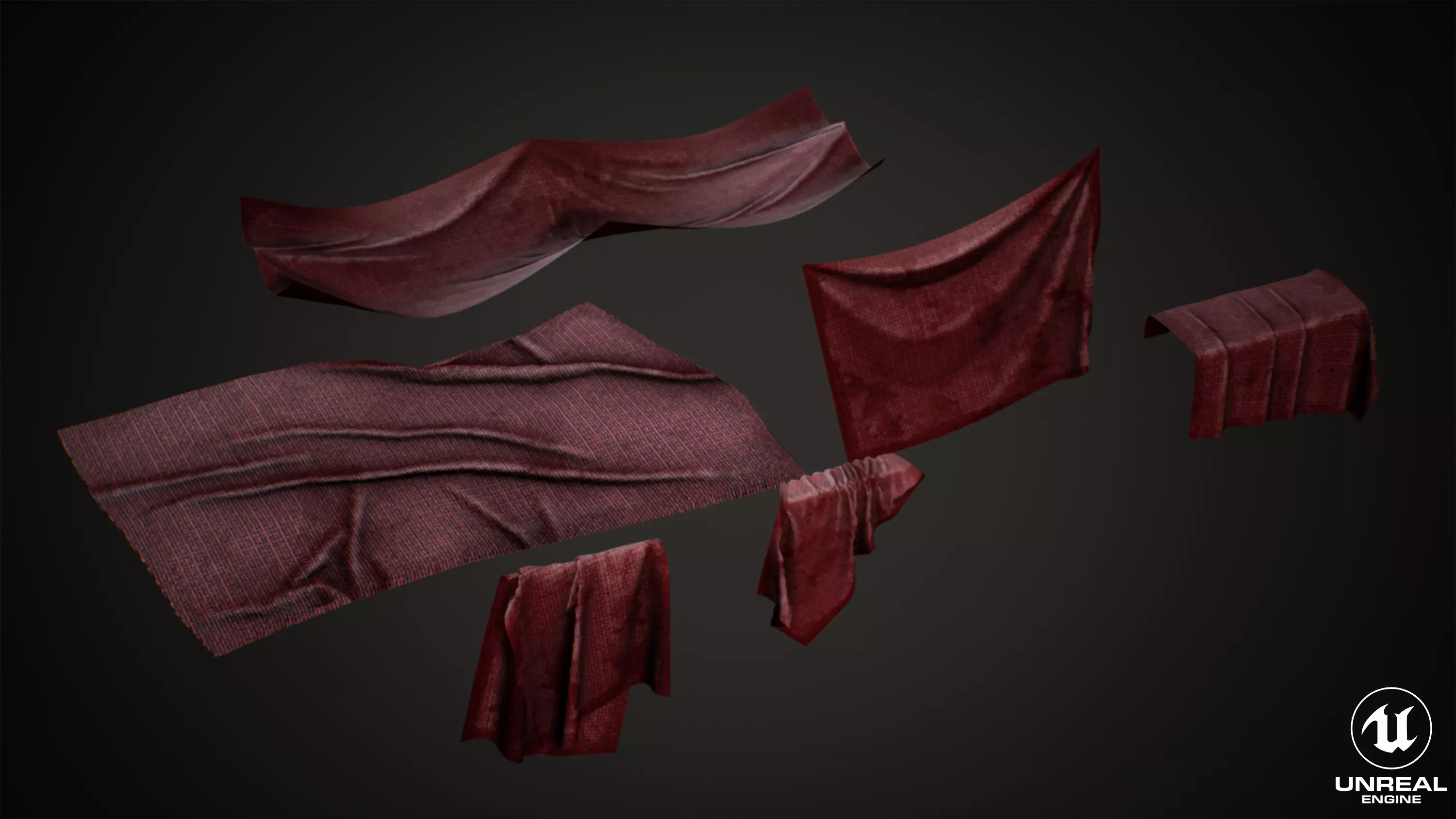 Textile Props rag Low-poly 3D model_0