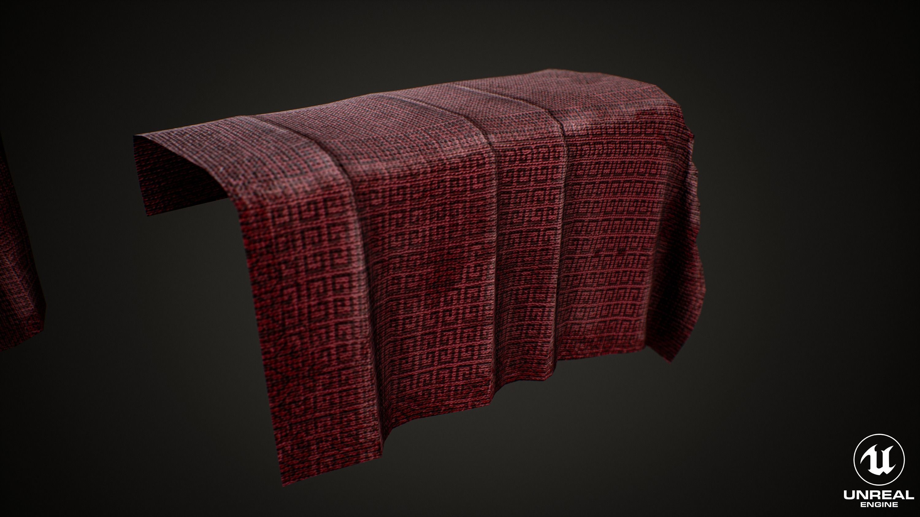 Textile Props rag Low-poly 3D model_1