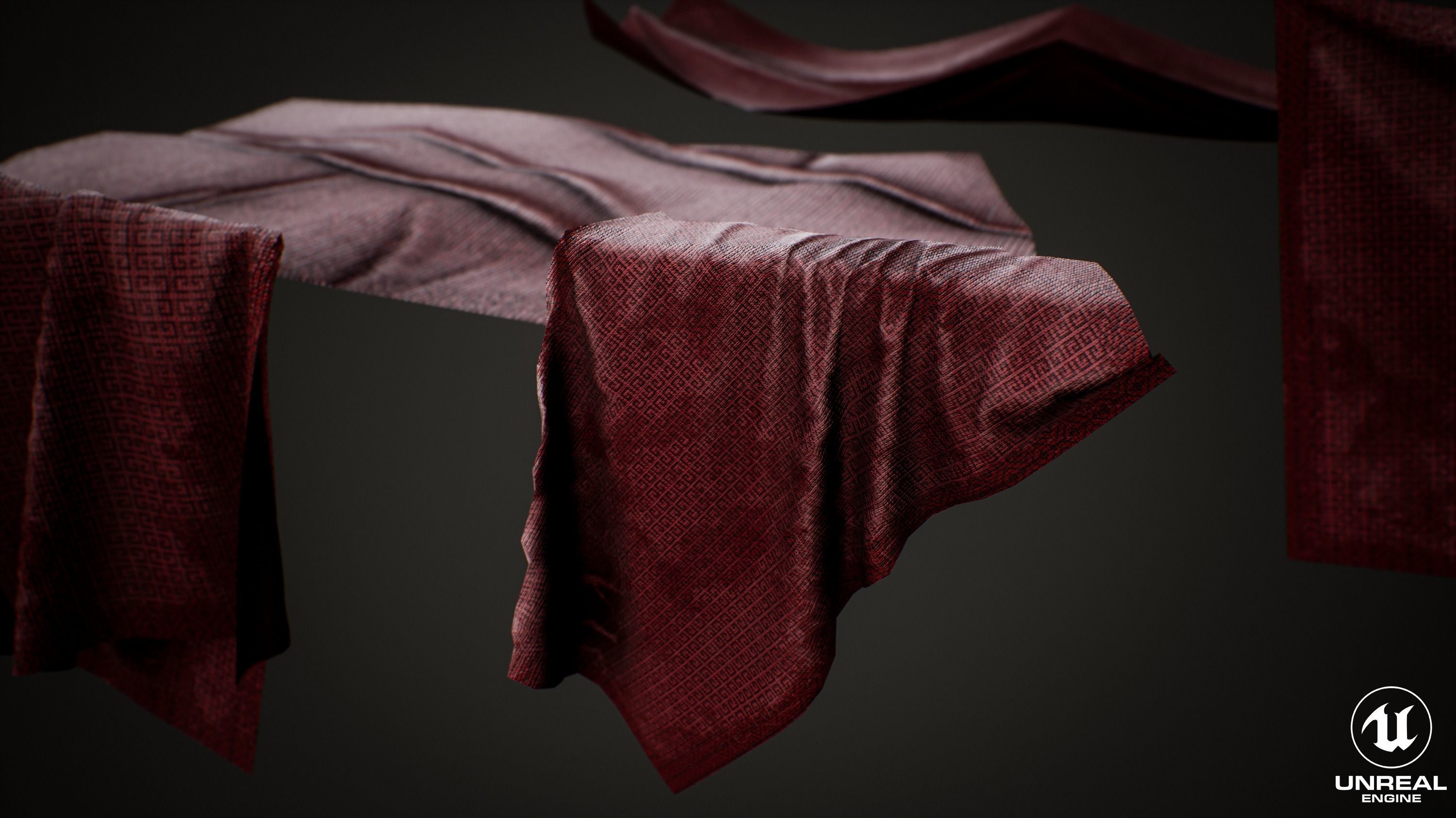 Textile Props rag Low-poly 3D model_2
