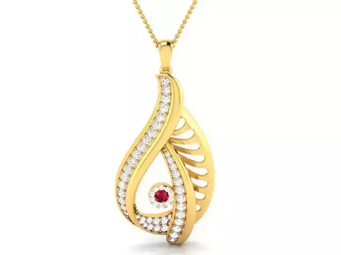 Women pendant 3dm render detail 3D print model