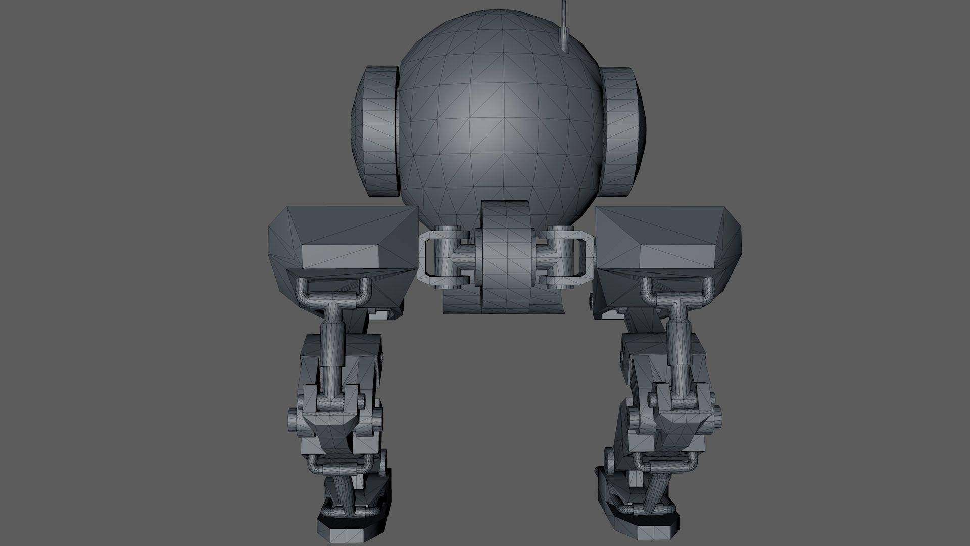 Mech 3D Model For Game Low-poly 3D model_18