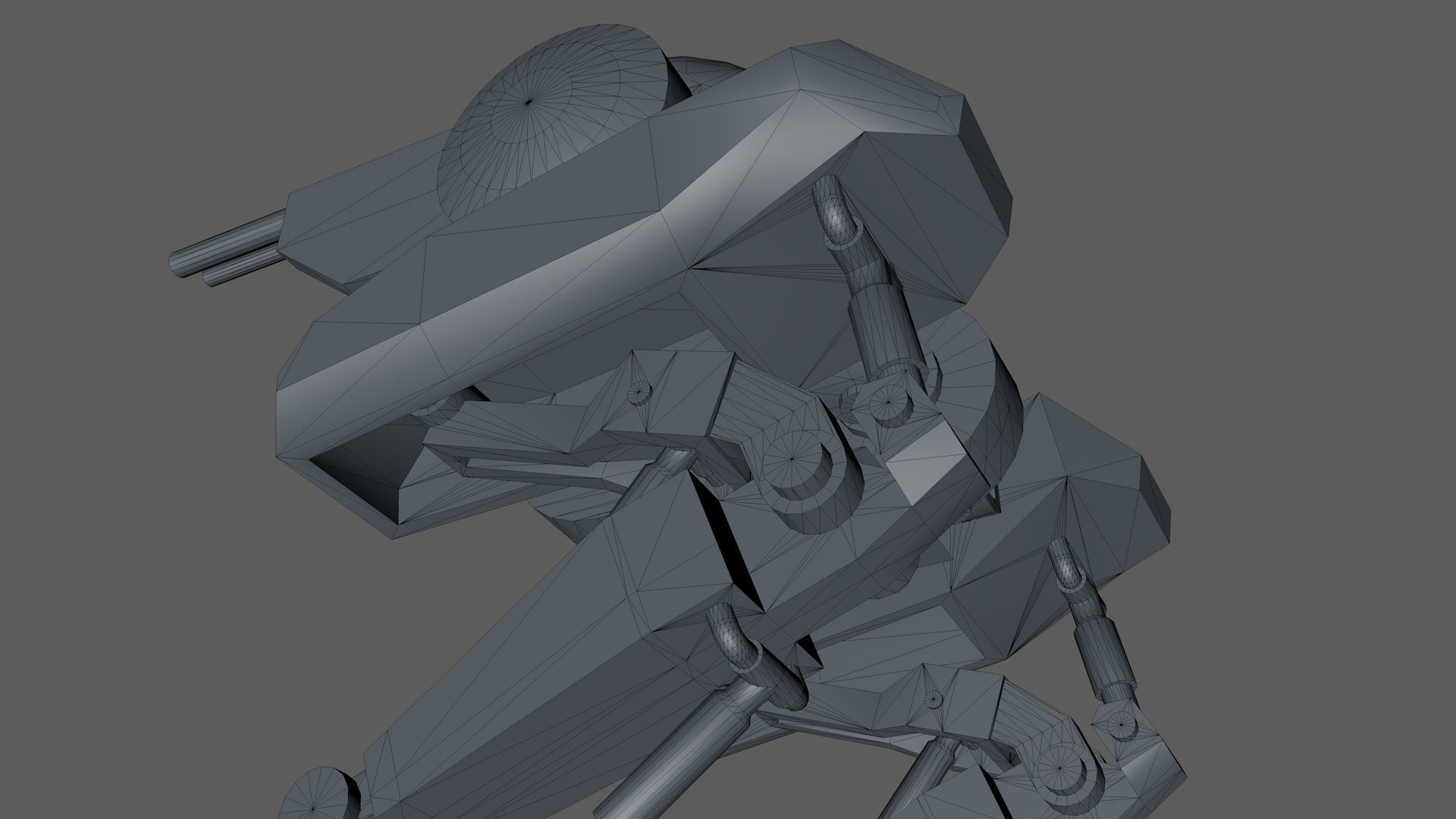 Mech 3D Model For Game Low-poly 3D model_16
