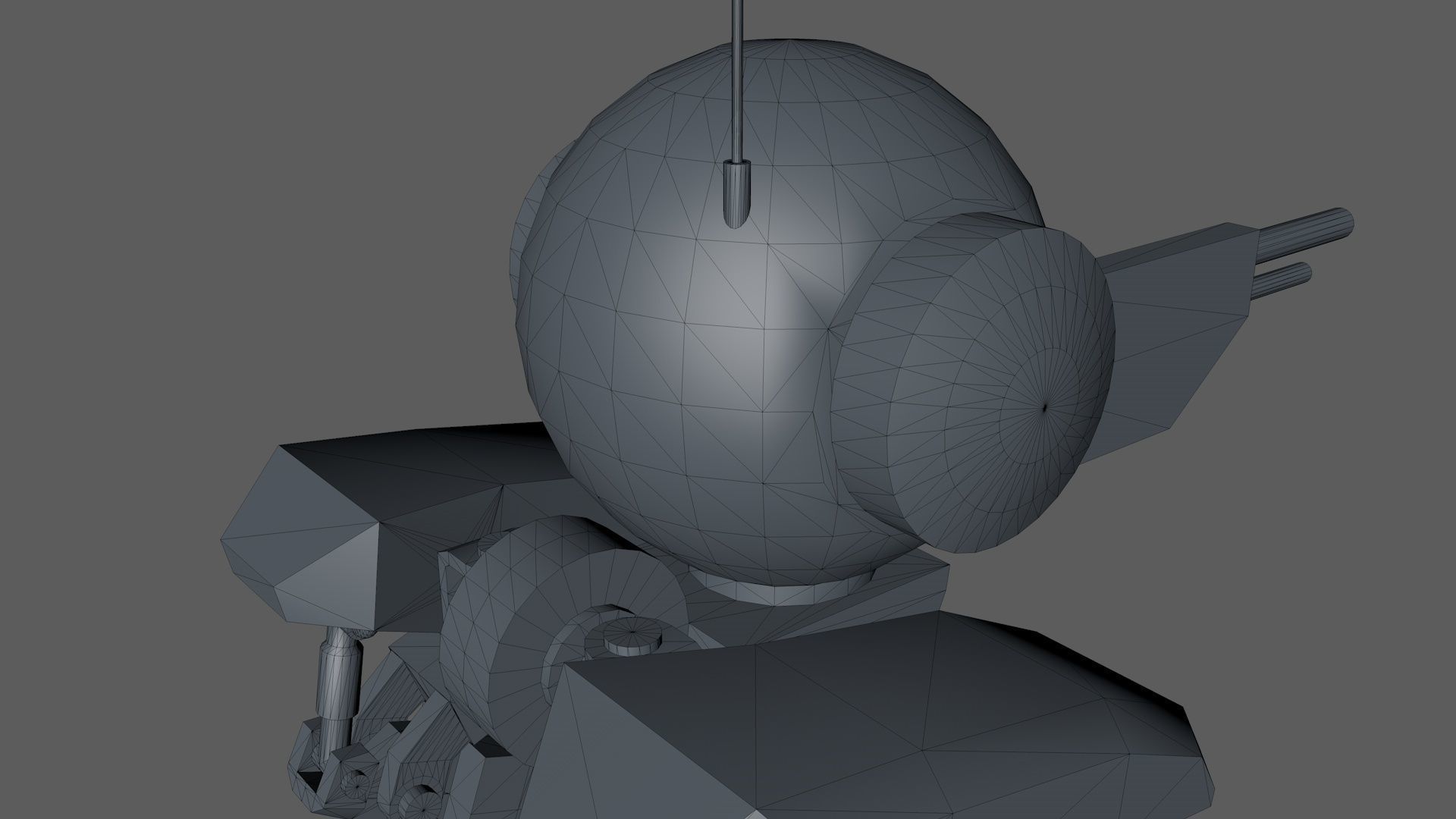 Mech 3D Model For Game Low-poly 3D model_10