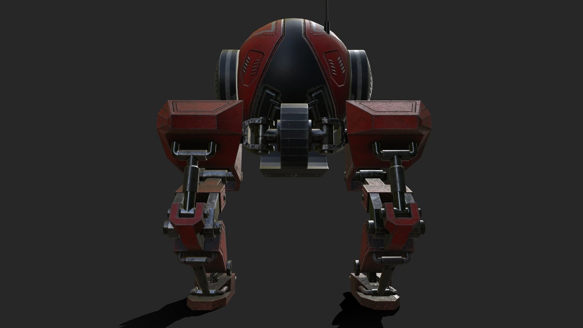 Mech 3D Model For Game Low-poly 3D model_7