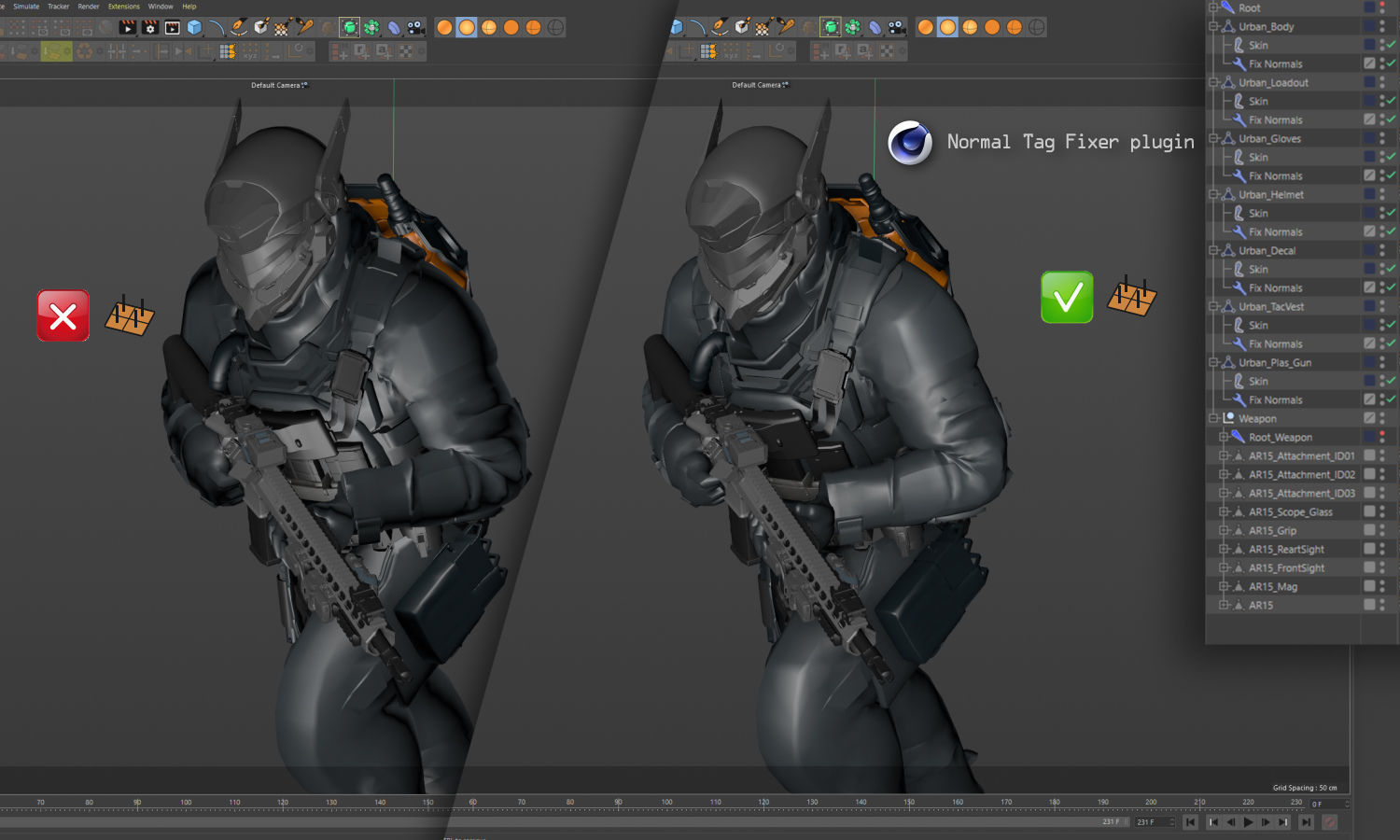 SCIFI - URBAN SOLDIER Low-poly 3D model_20