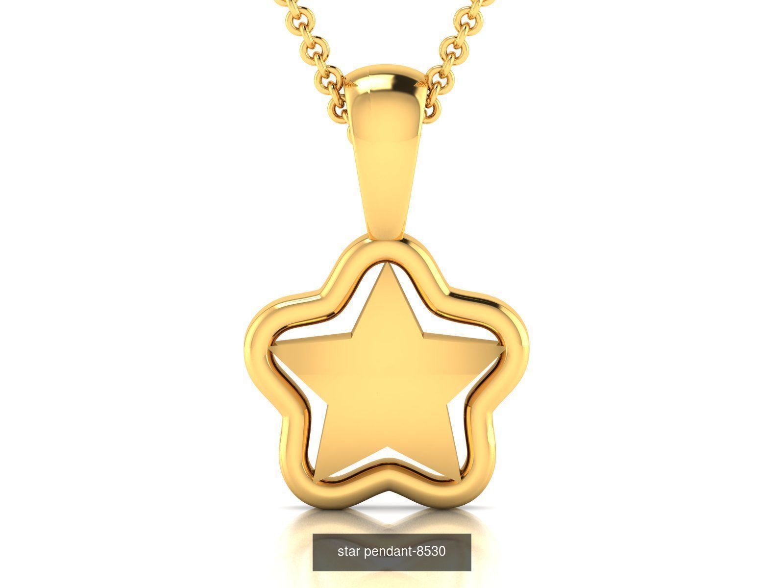 7 star ring earrings pendant 3dm renders details 3D Model Collection_1