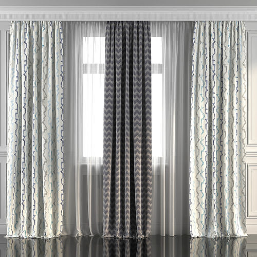 Curtain Set 262 3D model