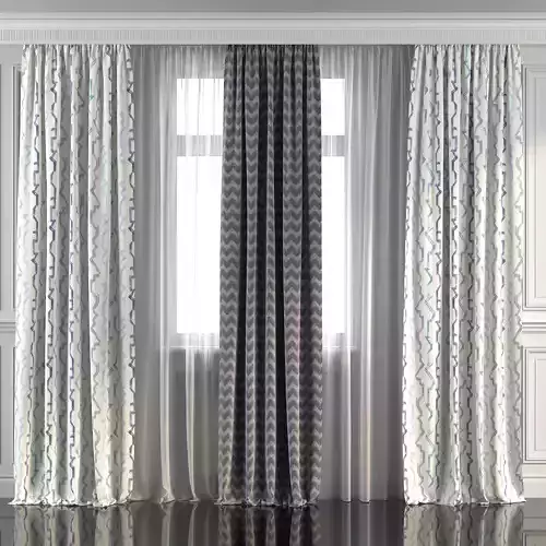 Curtain Set 262 3D model