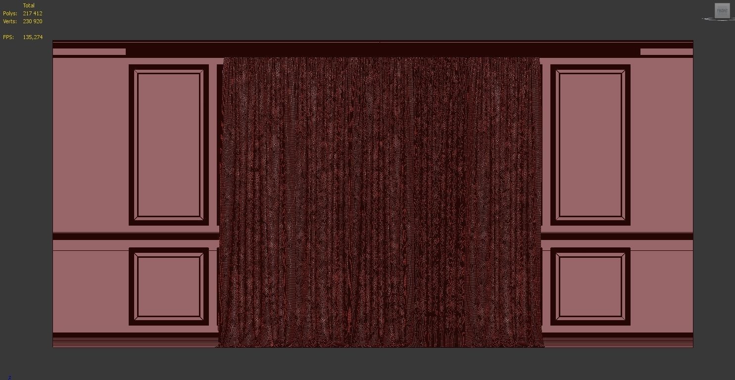 Curtain Set 262 3D model_4