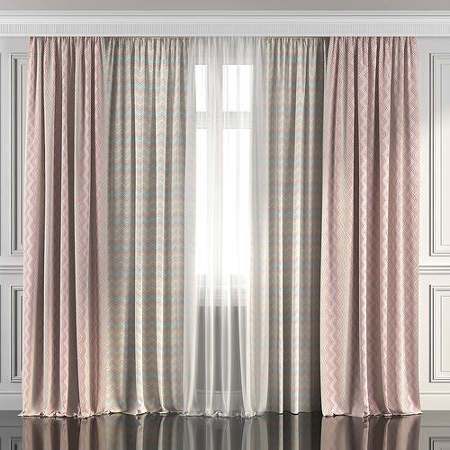 Curtain Set 264 3D model