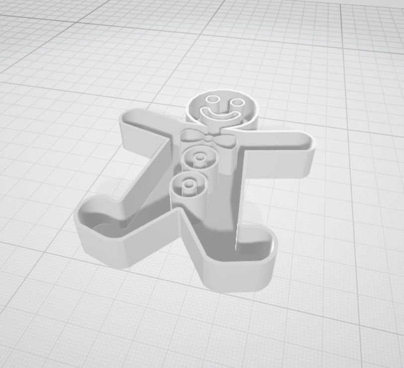 Cookie man 3D print model_2