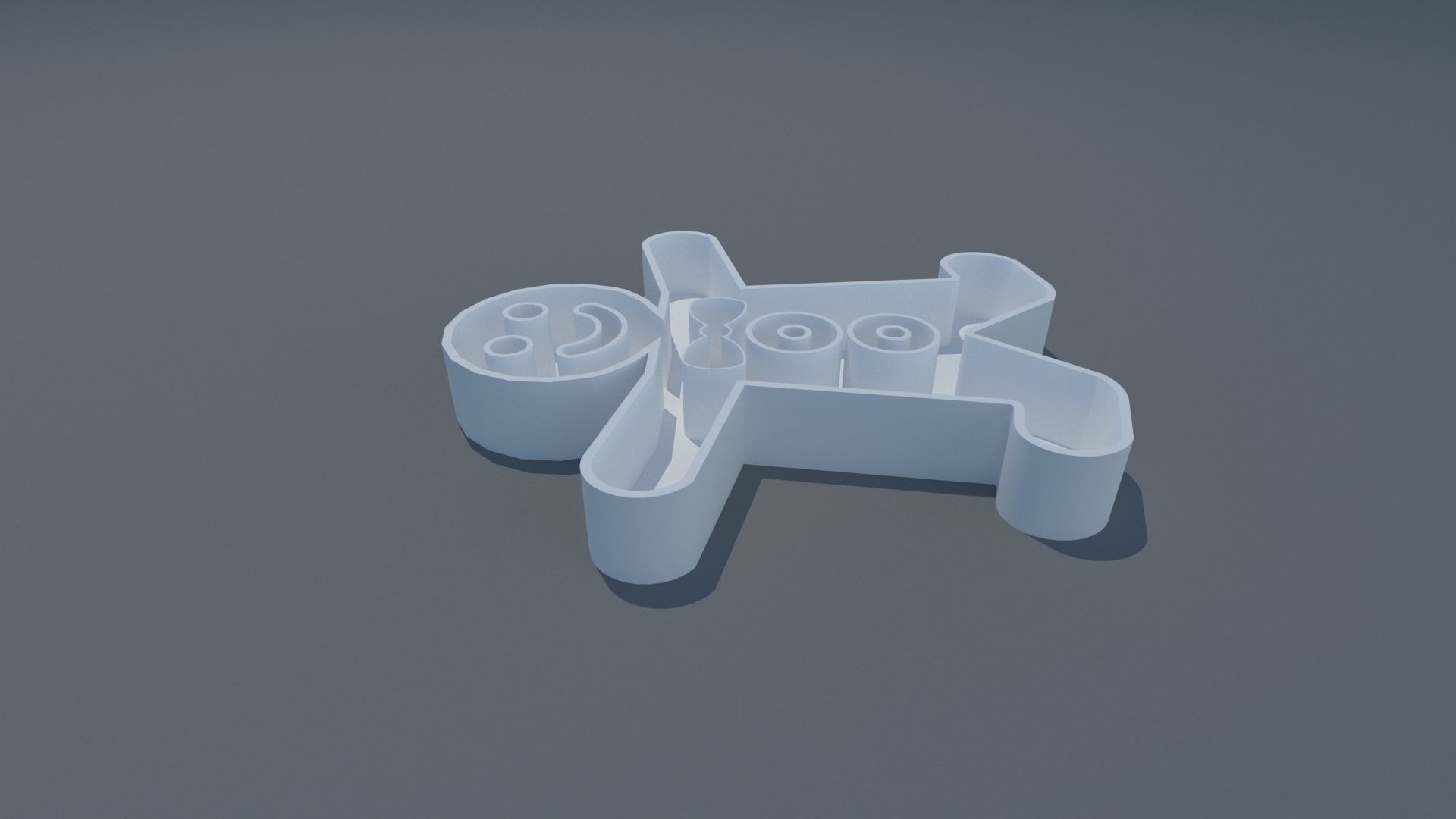 Cookie man 3D print model_4