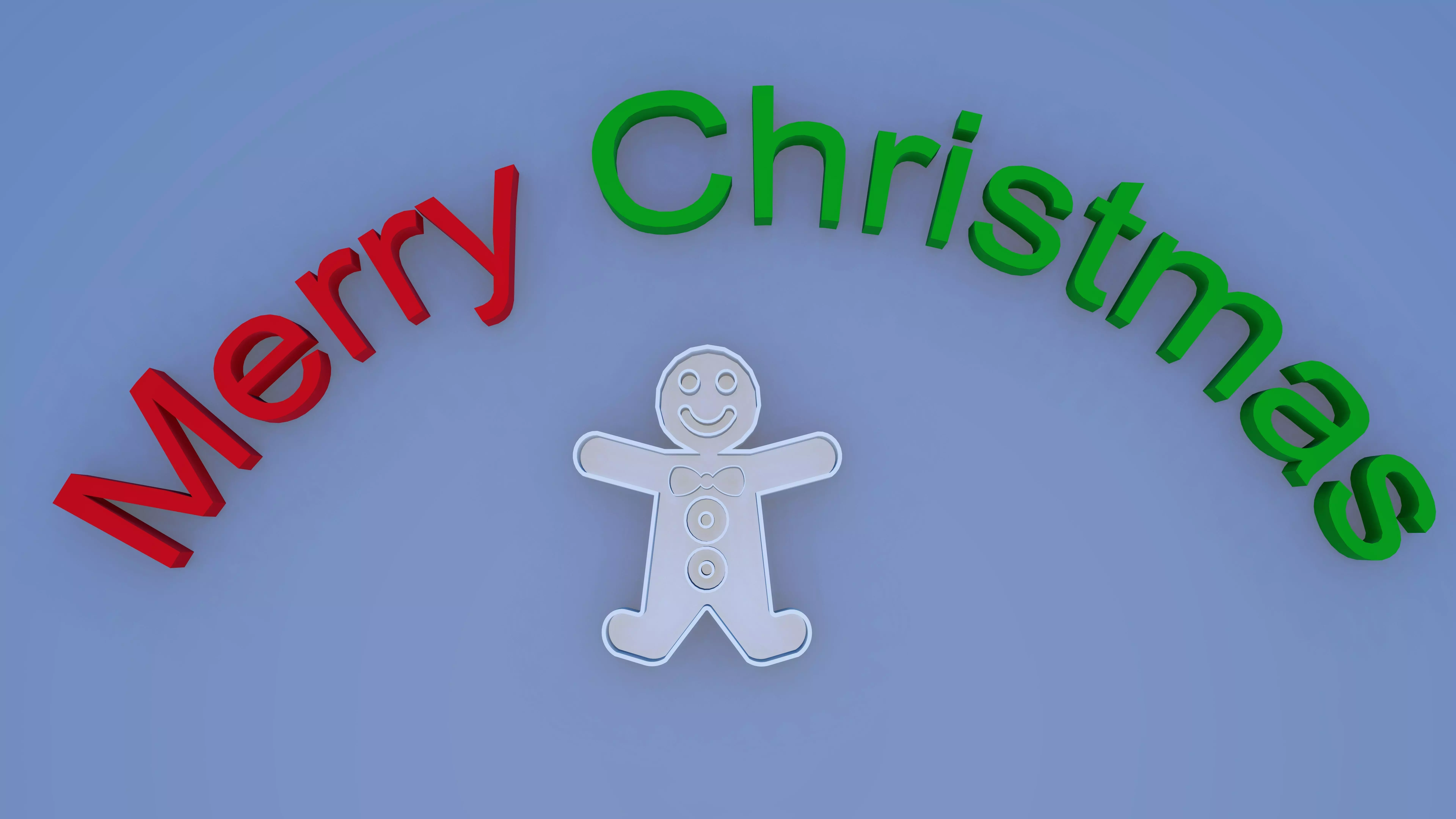 Cookie man 3D print model_0