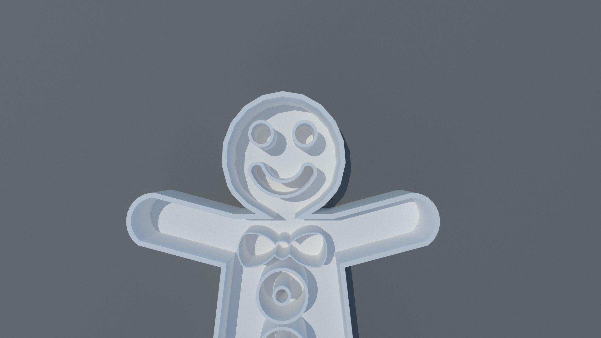 Cookie man 3D print model_6