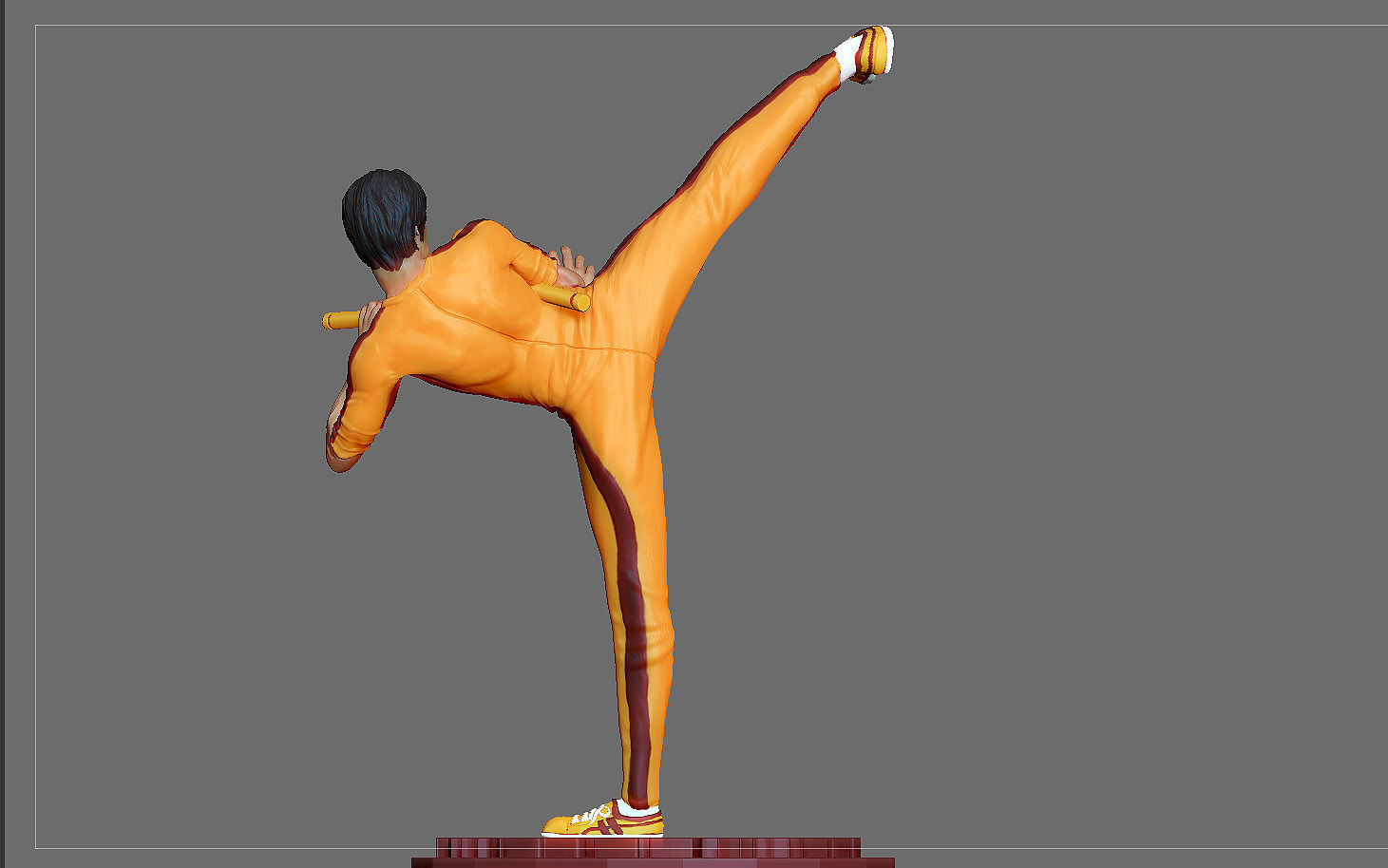 BRUCE LEE STATUE 2 ACTION MOVIE STAR KUNGFU MASTER MARTIAL ARTS 3D print model_1