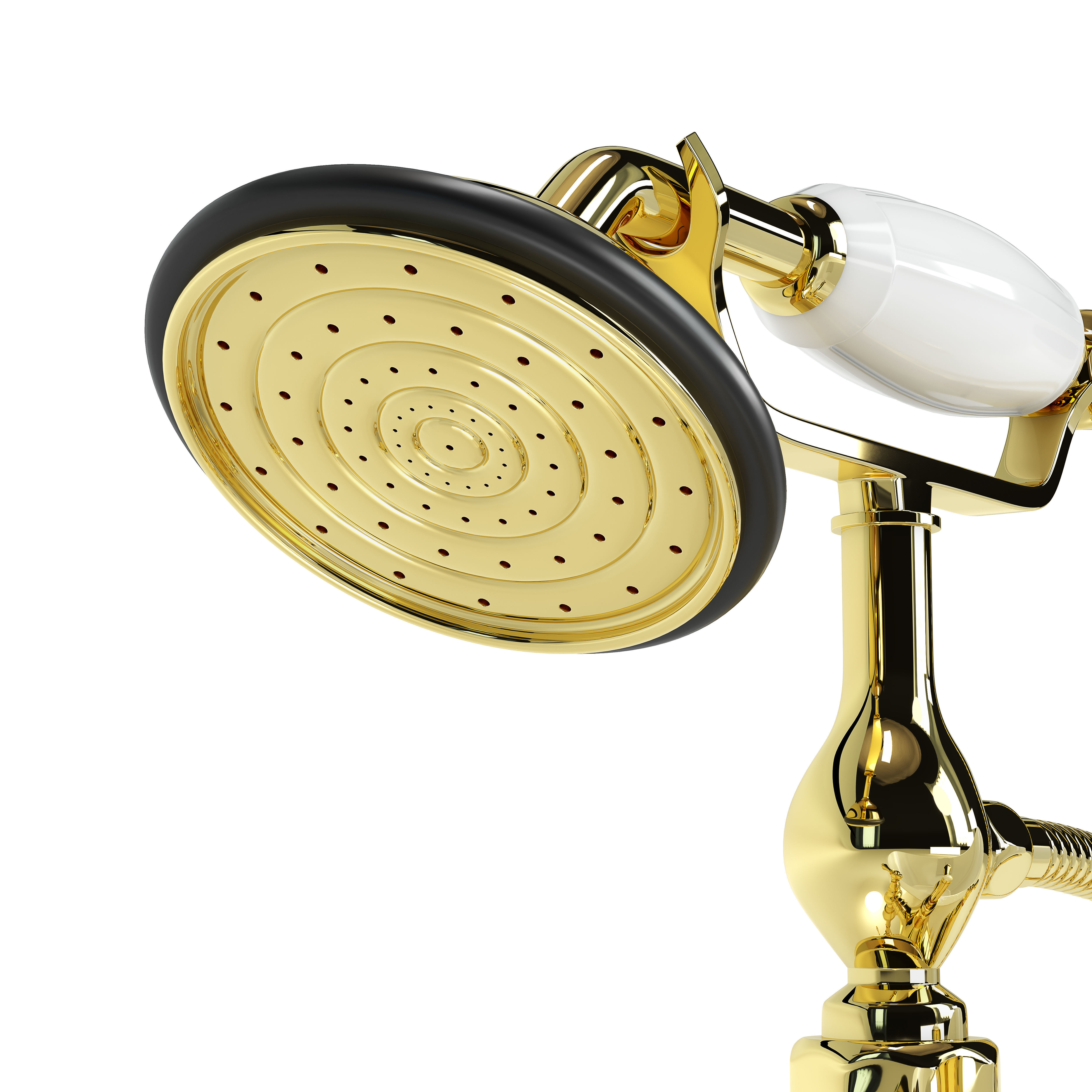 Bathtube with Shower 02 3D model_8