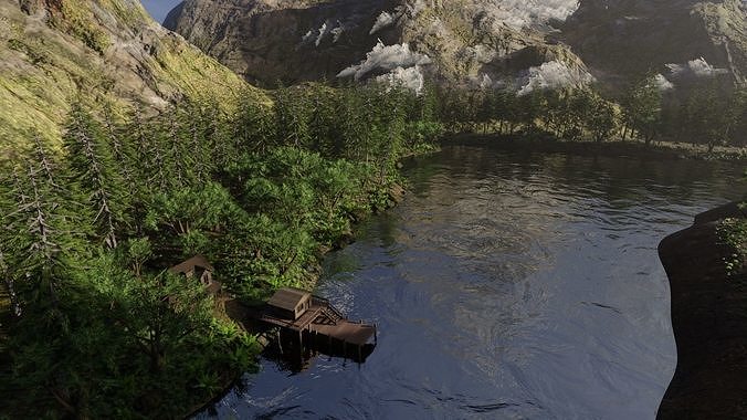 Jungle Scene 3D model 5