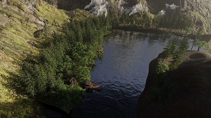 Jungle Scene 3D model 7