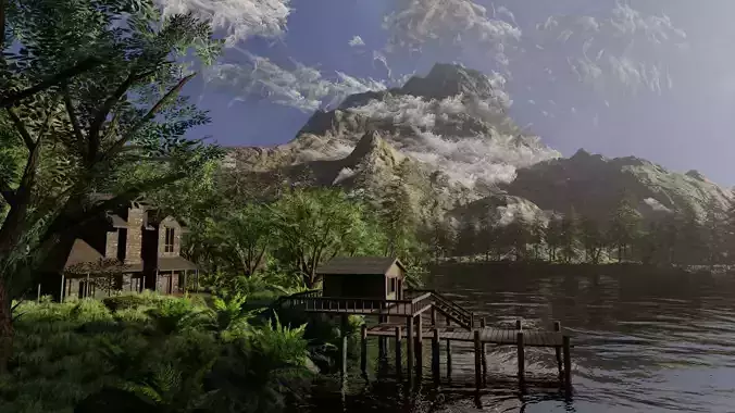 Jungle Scene 3D model